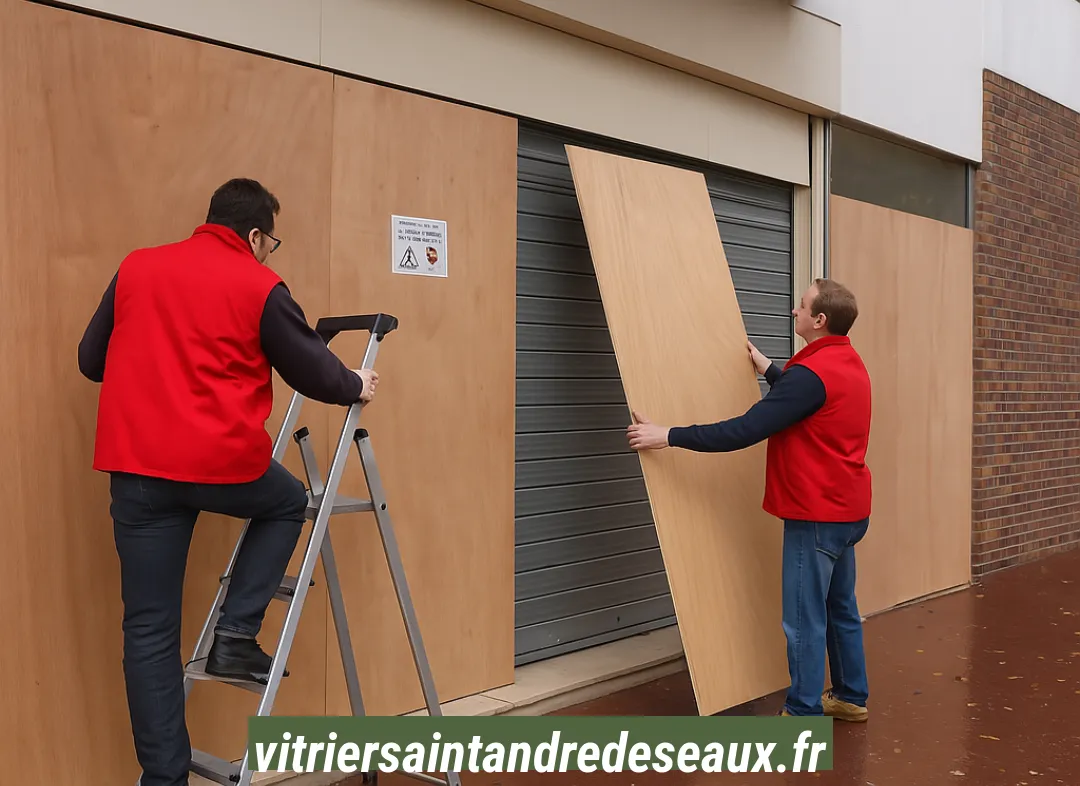 Mise en sécurité fermeture provisoire Saint-André-des-Eaux
